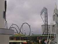 Architecture & Design: Takabisha roller coaster, Fujiyoshida, Yamanashi, Japan