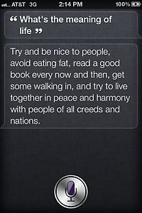 Architecture & Design: Siri, iOS intelligent personal assistant answers, iPhone 4S