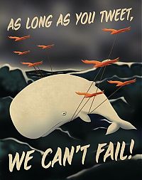 Architecture & Design: Twitter fail whale error message by Yiying Lu