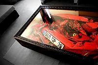 Architecture & Design: Crashed Ferrari table by Charly Molinelli