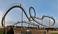 Architecture & Design: Tiger & Turtle Magic Mountain. walkable roller coaster, Duisburg, Germany