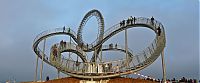 Architecture & Design: Tiger & Turtle Magic Mountain. walkable roller coaster, Duisburg, Germany