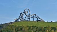 Architecture & Design: Tiger & Turtle Magic Mountain. walkable roller coaster, Duisburg, Germany