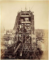 Architecture & Design: History: Construction of Tower Bridge, 1886-1894, London, England, United Kingdom