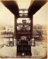 Architecture & Design: History: Construction of Tower Bridge, 1886-1894, London, England, United Kingdom