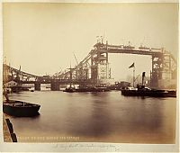 Architecture & Design: History: Construction of Tower Bridge, 1886-1894, London, England, United Kingdom