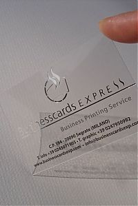 TopRq.com search results: creative transparent business card