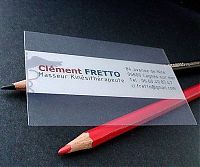 TopRq.com search results: creative transparent business card