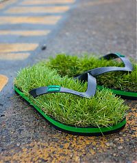 Architecture & Design: grass flip flops