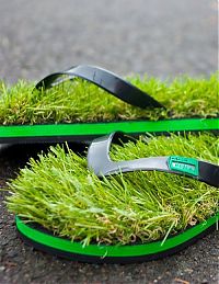 Architecture & Design: grass flip flops