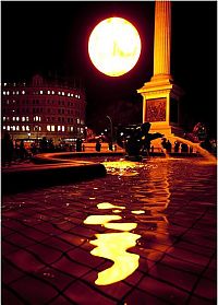 Architecture & Design: Tropicana Sun art installation in Trafalgar Square, London, England, United Kingdom