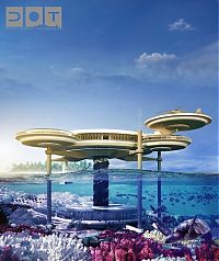 Architecture & Design: Water Discus Underwater hotel concept, Dubai, United Arab Emirates