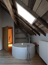 Architecture & Design: attic loft space below the roof