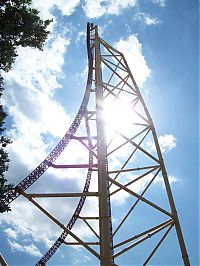 Architecture & Design: Top Thrill Dragster roller coaster, Cedar Point, Sandusky, Ohio, United States