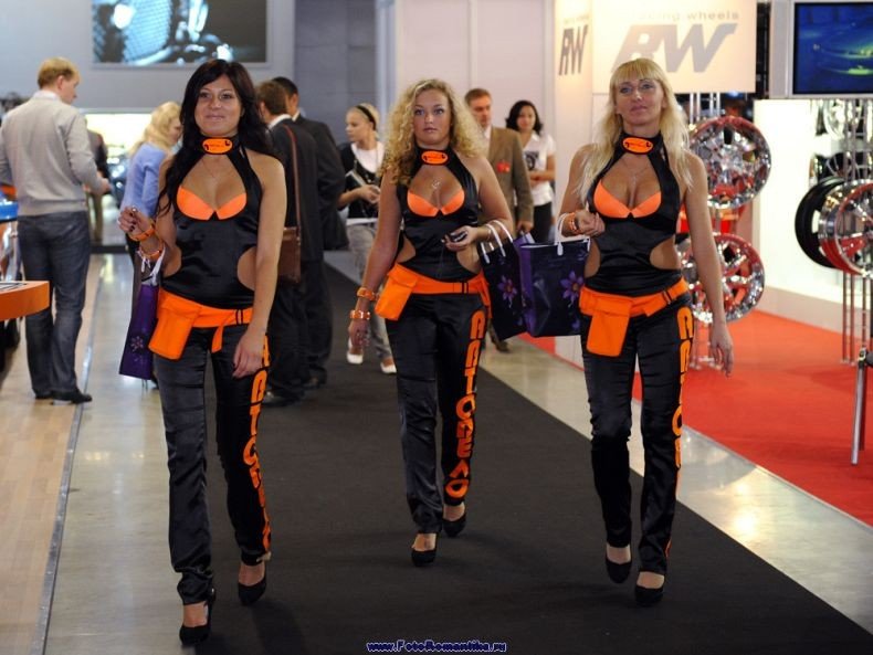 auto motor show girl