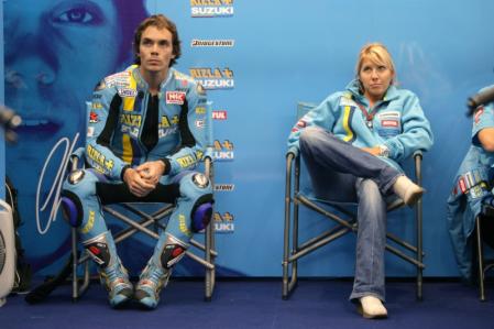 Chris Vermeulen (AUS) & Girlfriend Toni (AUS), Rizla Suzuki MotoGP, Suzuki, 71, 2007 MotoGP World Championship,