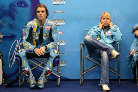 Chris Vermeulen (AUS), & Girlfriend Toni (AUS), Rizla Suzuki MotoGP, Suzuki, 71, 2007 MotoGP World Championship,