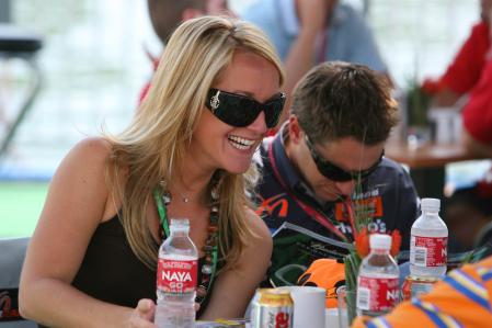 Christijan Albers Midland And His Girlfriend Liselore Kooijman Montreal 2006-06-25