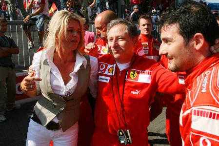 Corina Schumacher Jean Todt Ferrari Monza 2006-09-10