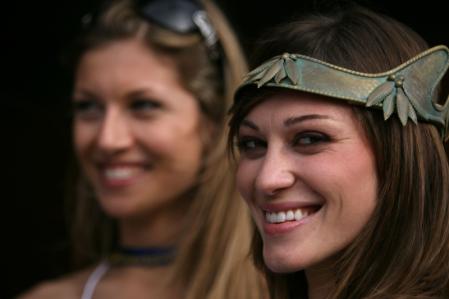 Girls, in Roman costumes, Vallelunga WSBK 2007