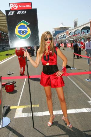 Grid Girl Of Felipe Massa Ferrari Instanbul 2006-08-27