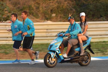 Hopkins and girlfriend, Portuguese MotoGP 2007