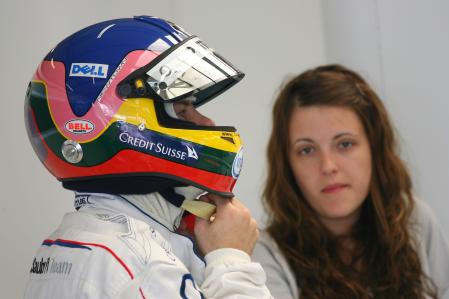 Jacques Villeneuve With His New Wife Johanna Silverstone 2006-06-09