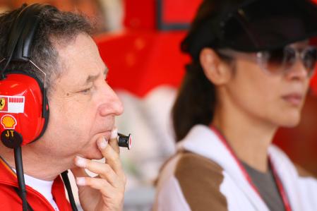 Jean Todt Team Manager Scuderia Ferrari With Michelle Yeoh Indianapolis 2006-30-06