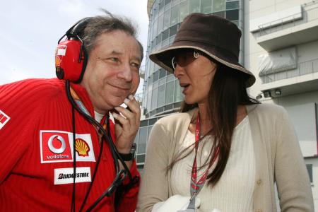 Jean Todt, girlfriend Michelle Yoah, 2006-05-09