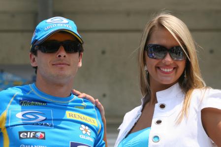 Renault Girl With Giancarlo Fisichella Indianapolis 2006-06-29