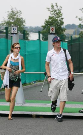Scott Speed Scuderia Toro Rosso With His Girlfriend Magny Cours 2006-07-13
