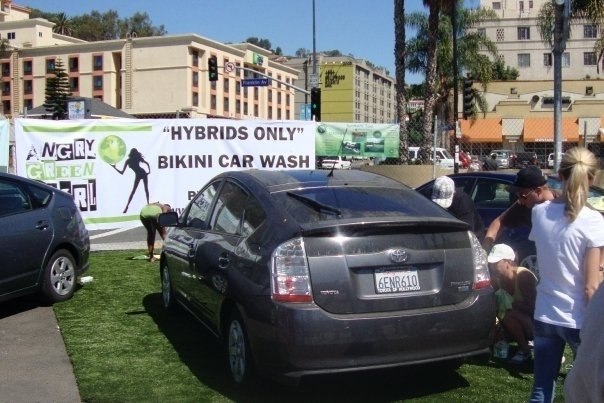 bikini car wash, hybrids only