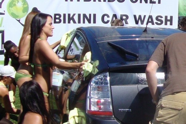 bikini car wash, hybrids only