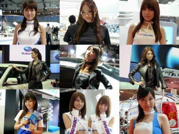 Auto motor show girls, Japan