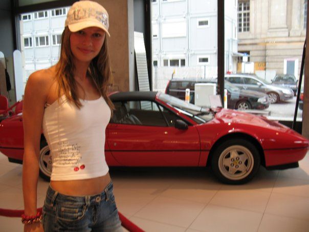 girl with a car