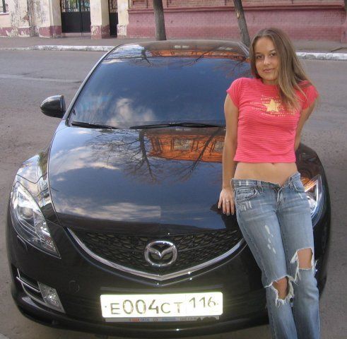 girl with a car