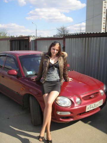 girl with a car