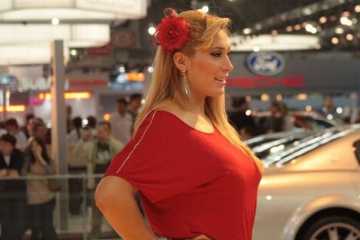 auto motor show girl