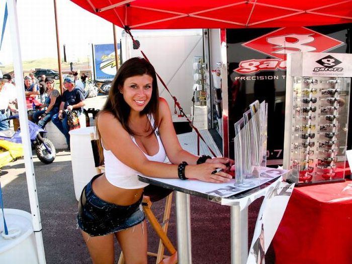 Sturgis Motorcycle Rally girls, South Dakota, United States