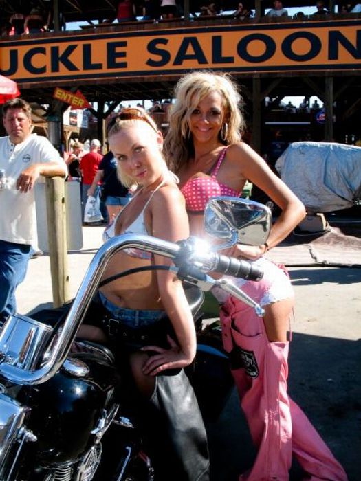Sturgis Motorcycle Rally girls, South Dakota, United States