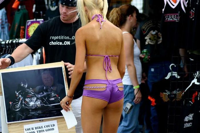 Sturgis Motorcycle Rally girls, South Dakota, United States