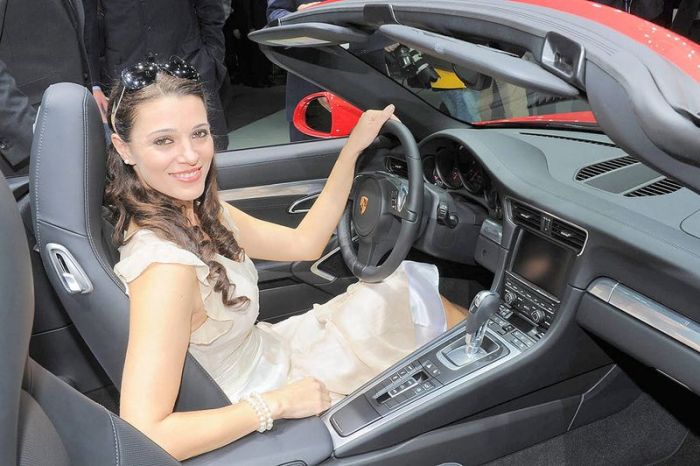 Girls from North American International Auto Show 2012