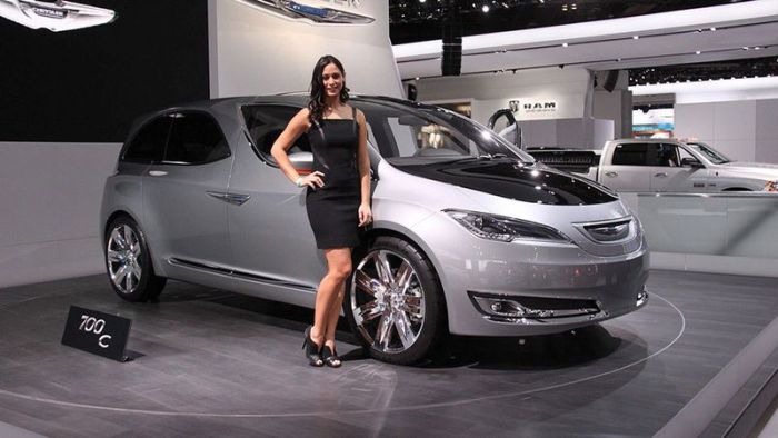 Girls from North American International Auto Show 2012