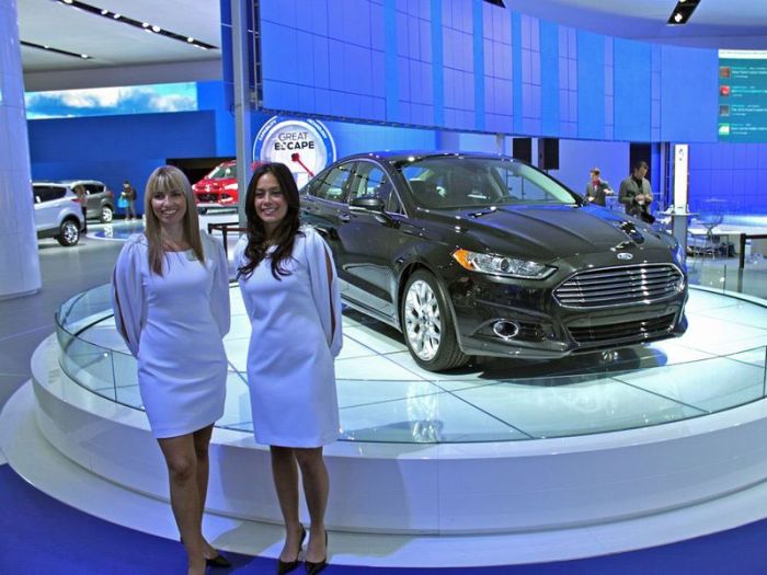 Girls from North American International Auto Show 2012