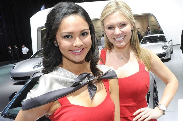 Girls from North American International Auto Show 2012