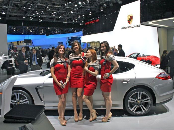 Girls from North American International Auto Show 2012