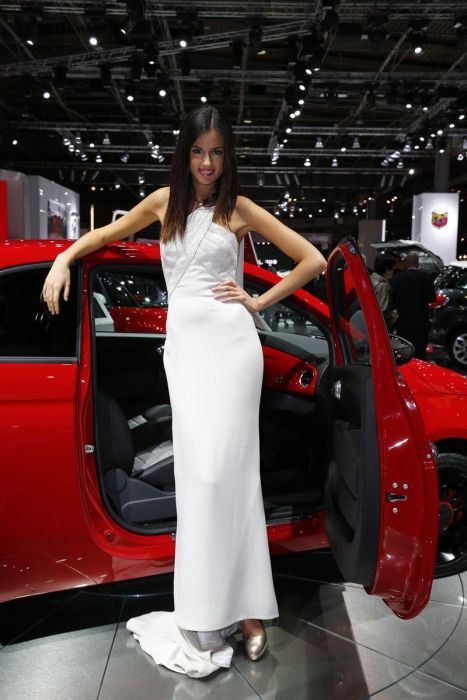 Girls from 2012 Paris Motor Show