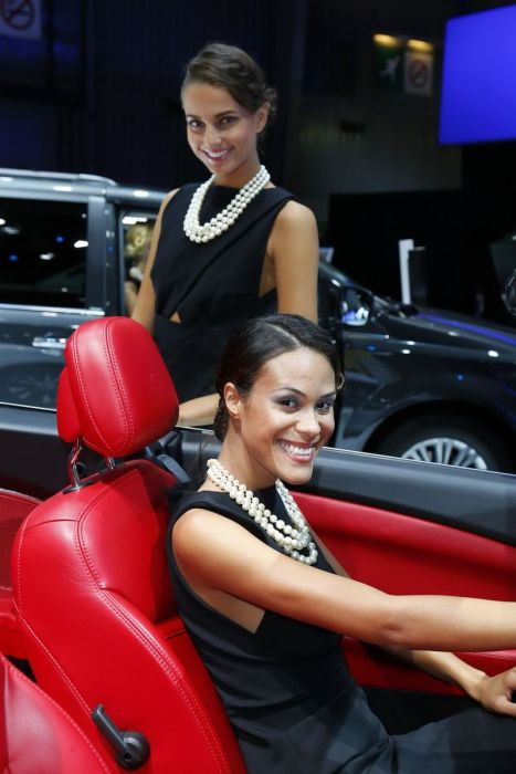 Girls from 2012 Paris Motor Show