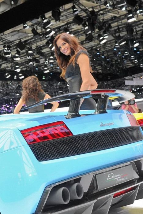 Girls from 2012 Paris Motor Show