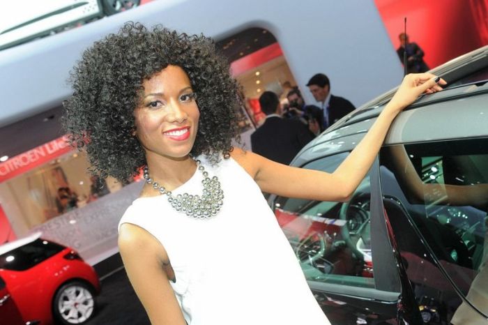 Girls from 2012 Paris Motor Show